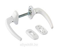 Гарнитур нажимной раздельный с подпружиниванием Garnet 32/PZ/8 штифт 140мм, белый RAL9016