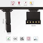 Св-к.LED MIRACH 10W 4000K BLACK TRACK, фото 2