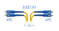 SNR-PC-SC/UPC-DPX-A-1m Оптикалық патчкорд SC/UPC SM G.657.A1 Duplex 1 метр