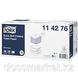 Туалетная бумага листовая Tork Premium Extra Soft, 252 л., 2-х слойная, размер листа 11*19 см, белая цена за 1, фото 2