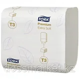 Туалетная бумага листовая Tork Premium Extra Soft, 252 л., 2-х слойная, размер листа 11*19 см, белая цена за 1, фото 3