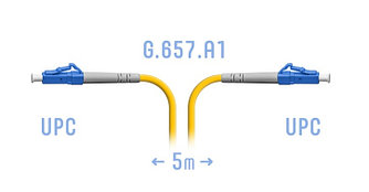 SNR-PC-LC/UPC-A-5m Патчкорд оптический LC/UPC SM G.657.A1 5 метров