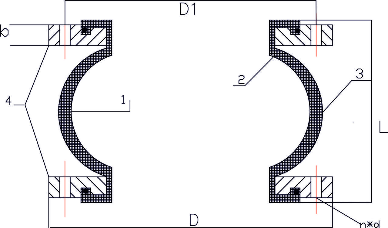 Компенсатор корпус EPDM, фланцевый оцинк.ст., L=130мм, PN16 DN100 - фото 2 - id-p114023242