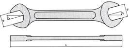 Ключ рожковый двусторонний искробезопасный Al-Br X-SPARK 146 - фото 3 - id-p114027456