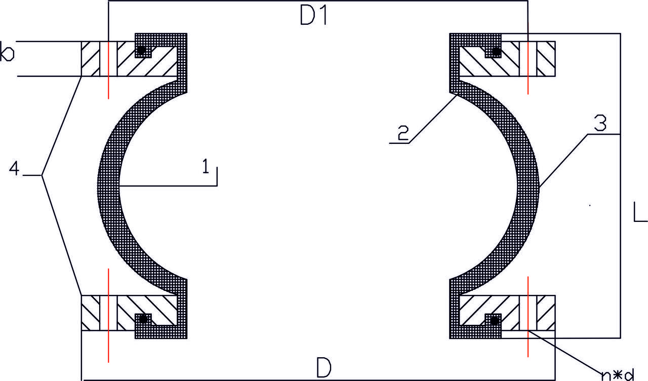 Компенсатор корпус EPDM, фланцевый оцинк.ст., L=210мм, PN16 DN200 - фото 2 - id-p114027295