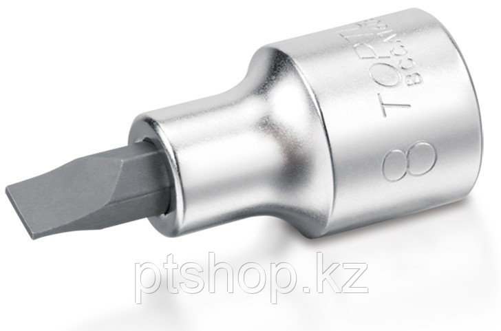 Головка торцевая с вставкой 1/4" SL3 L=37 мм TOPTUL BCCA0803 - фото 1 - id-p114025599