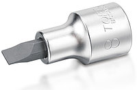 Головка торцевая с вставкой 1/4" SL5.5 L=37 мм TOPTUL BCCA085E