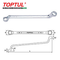 Кілт жиналмалы бұрышы 75° 10х11 мм TOPTUL AAEI1011