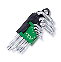 TORX T10-T50 қысқа L-тәрізді кілттер жинағы, 8 дана TOPTUL GAAL0913