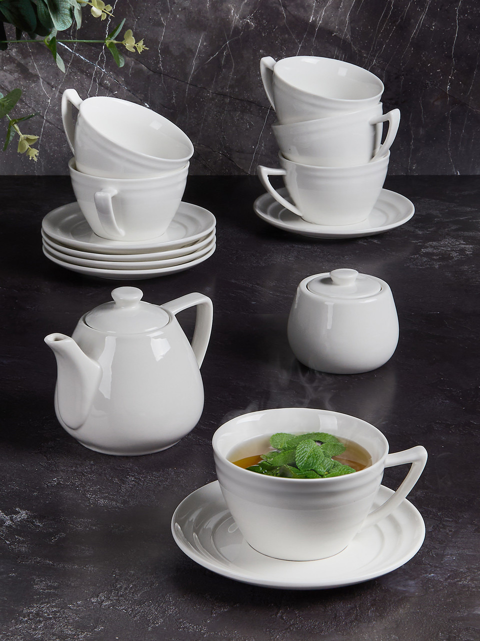Чайный сервиз Royal White TUC0303 TUDOR (BOX), фото 1