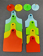 Навесные ушные бирки для КРС, МРС, овец, верблюдов двухсторонние и односторонние