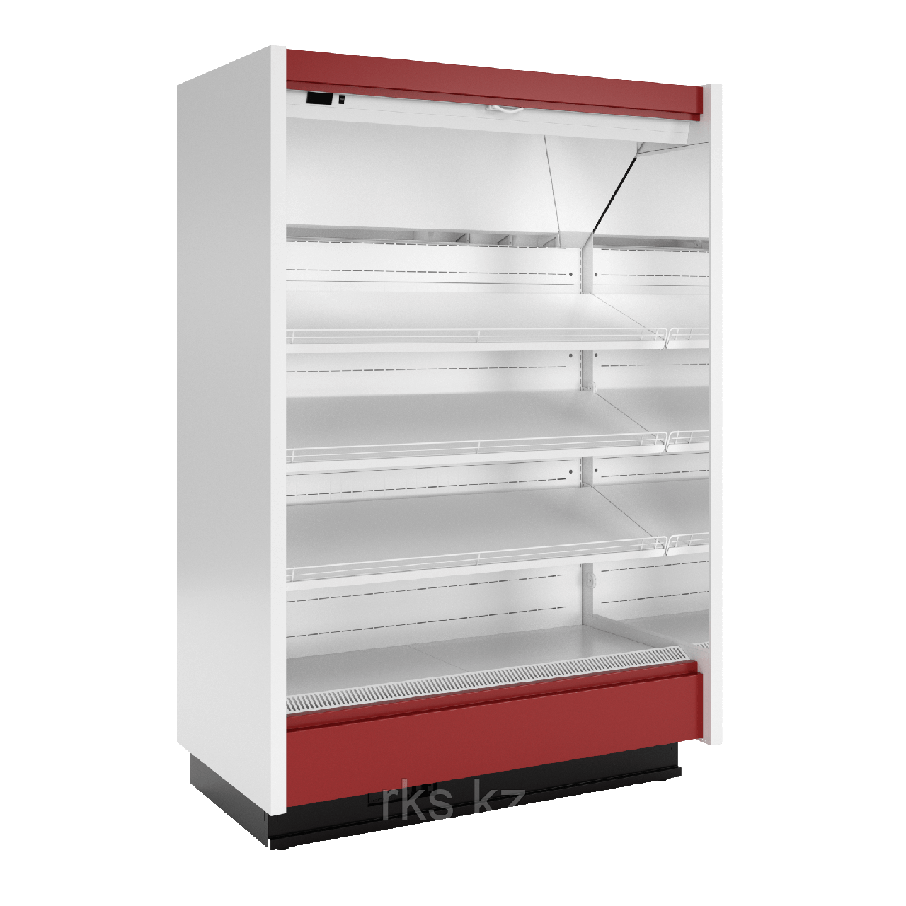 Пристенная витрина София 195/71 ВХСп-1,25 с ночными шторами фруктовая