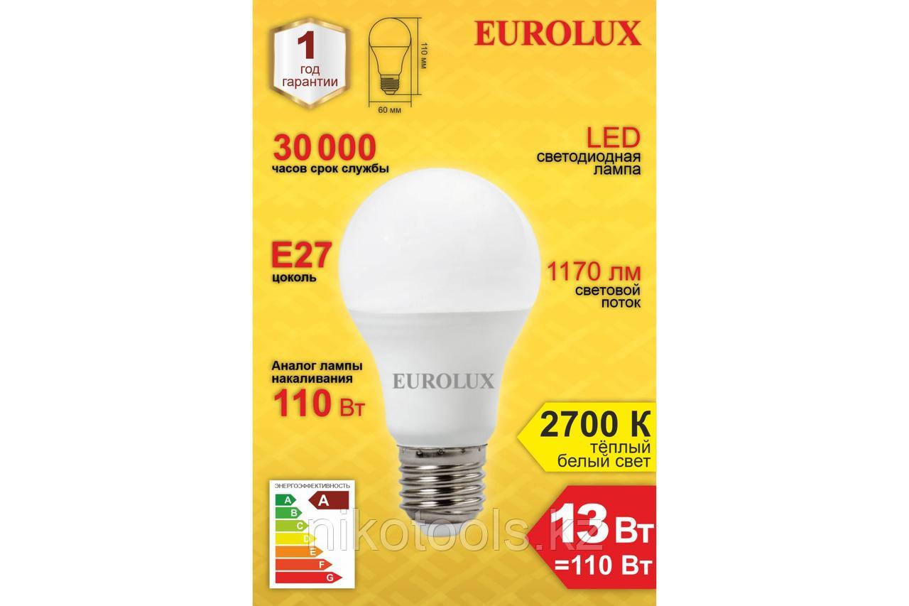 Лампа светодиодная EUROLUX LL-E-A60-13W-230-2,7K-E27 - фото 4 - id-p114033652