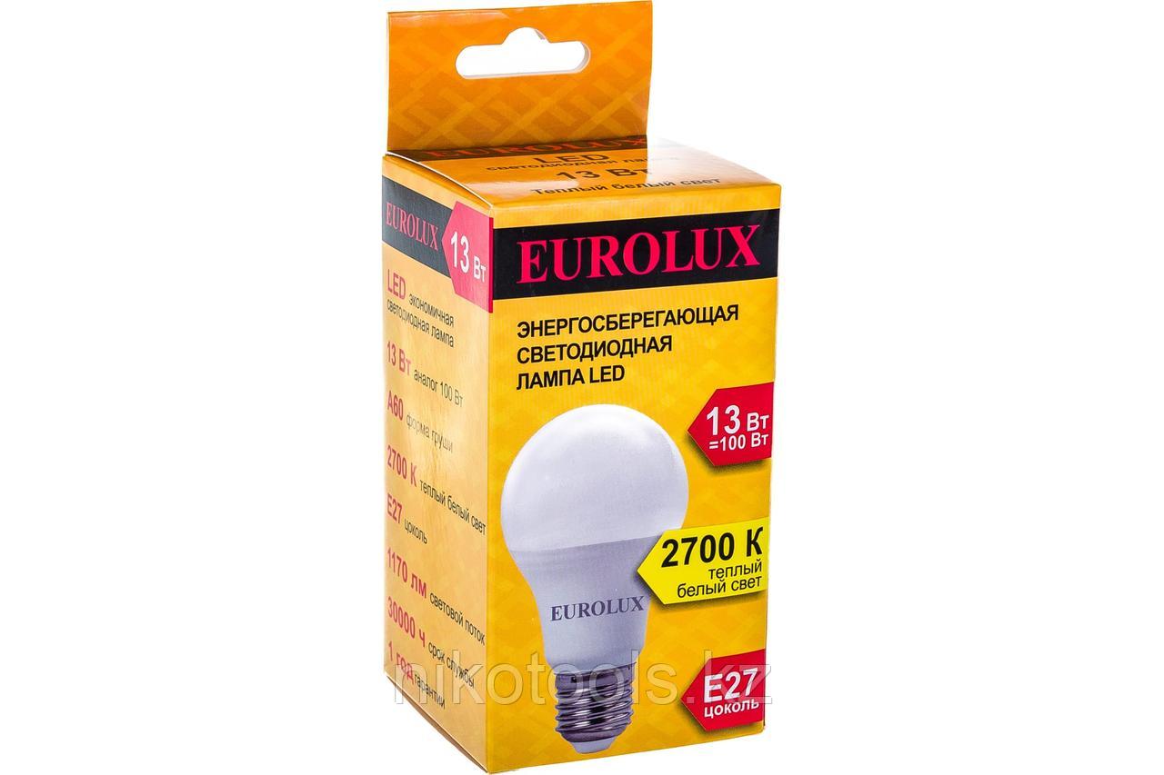 Лампа светодиодная EUROLUX LL-E-A60-13W-230-2,7K-E27 - фото 5 - id-p114033652