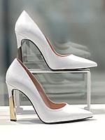 Туфли белого цвета на высоком каблуке "Paoletti". Женская обувь новая коллекция весна 2024., фото 4