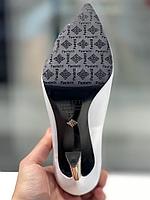 Туфли белого цвета на высоком каблуке "Paoletti". Женская обувь новая коллекция весна 2024., фото 6