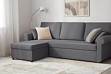 Угловой диван-кровать Рейн, Тёмно-серый, фото 2