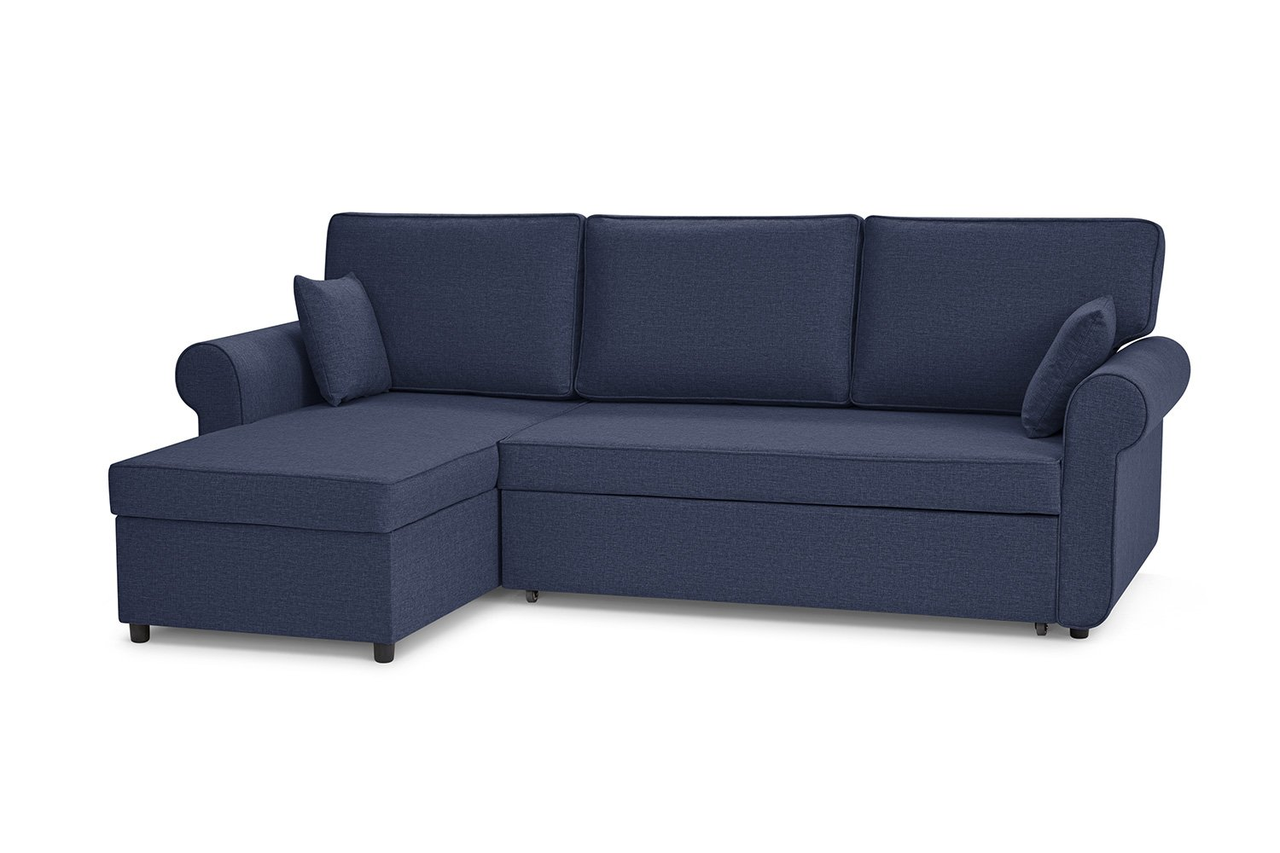 Угловой диван-кровать Рейн, синий