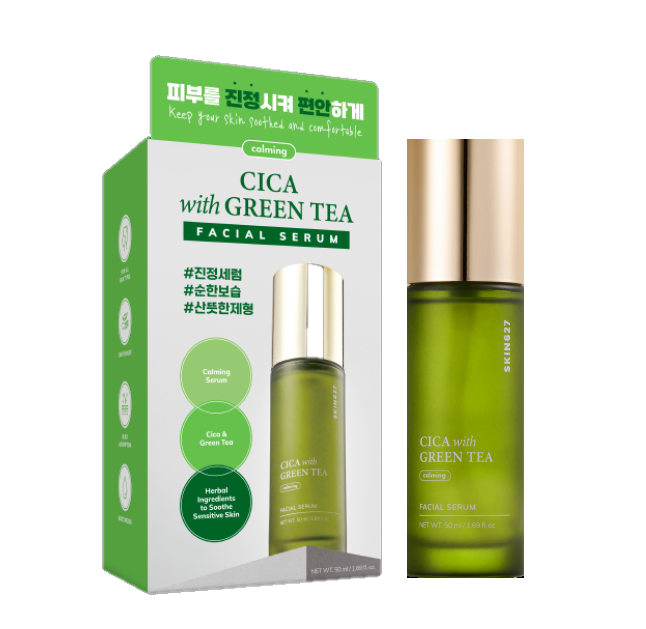 Сыворотка для лица SKIN627 CICA with GREEN TEA INTENSE CREAM Центелла и Зеленый чай 50 мл