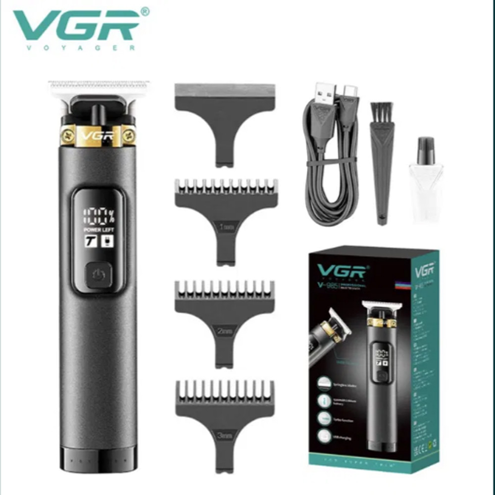 Машинка/ триммер для стрижки волос VGR V-985, 3 насадки - фото 1 - id-p114039917