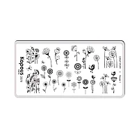 Пластина для стемпинга Crazy story Flower