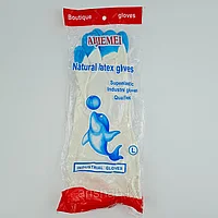 Резиновые перчатки "Gloves" (дельфин), белые