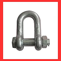 Скоба прямая DIN G2150 болт, гайка 1 1/8 (г/п 9,5т)