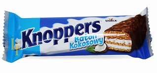 Шоколадный батончик knoppers с Кокосом 40 гр (24шт-упак)