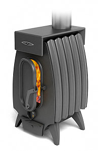 Отопительная печь-буржуйка ОГОНЬ-БАТАРЕЯ 5 ЛАЙТ (ТМФ) 100 м3