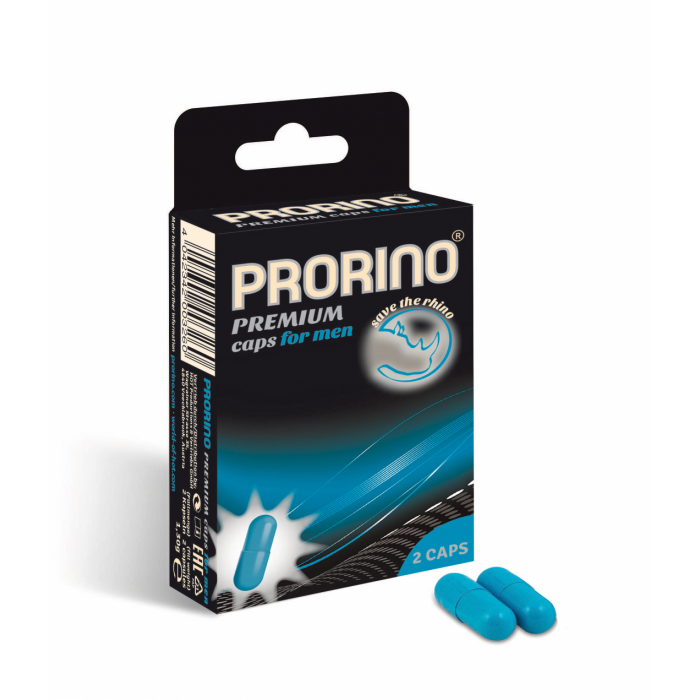 PRORINO Биологически активная добавка к пище Ero black line Potency Caps for men 2 кап. - фото 1 - id-p114044119