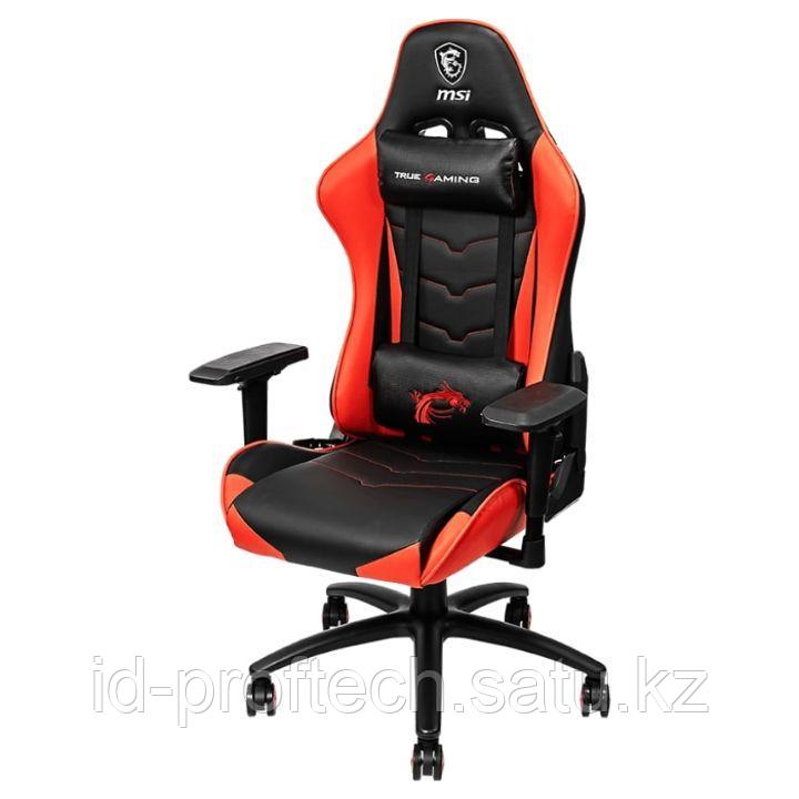 Компьютерное кресло MSI MAG CH120 Сталь - ПВХ кожа - Черно-красное - фото 1 - id-p114044833
