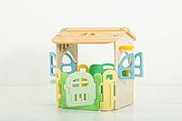 Домик-манеж UNIX Kids Village, для дома и улицы, 100 x 170 см, из безопасных материалов