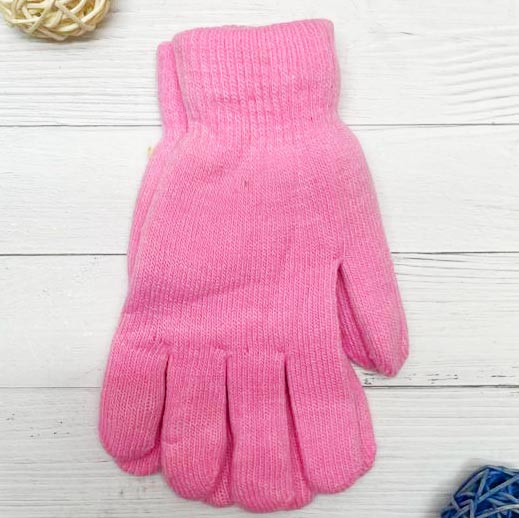 Детские зимние перчатки розовые - фото 3 - id-p114047875