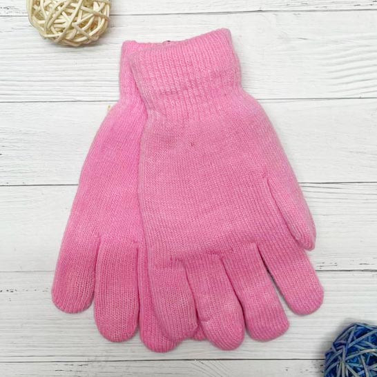 Детские зимние перчатки розовые