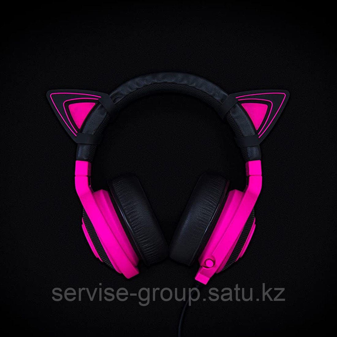 Накладные кошачьи ушки на гарнитуру Razer Kitty Ears for Kraken - Neon Purple - фото 2 - id-p114054673