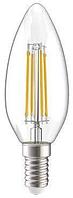 Лампа LED C35 свеча прозр. 7Вт 230В 4000К E27 серия 360°
