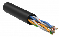 БК3-С5Е04-139-305- G IEK бұралған жұп кабель U/UTP мыс.5E 100МГц 4 жұп LDPE OUTDOOR 1м қара GENERICA