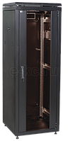 ITK Шкаф сетевой 19" LINEA N 33U 600х800 мм стеклянная передняя дверь черный IEK E-PRO