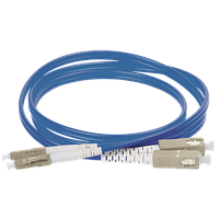 ITK Оптический коммутационный соединительный шнур (патч-корд), MM, 50/125 (OM4), LC/UPC-SC/UPC, (Duplex), 1м