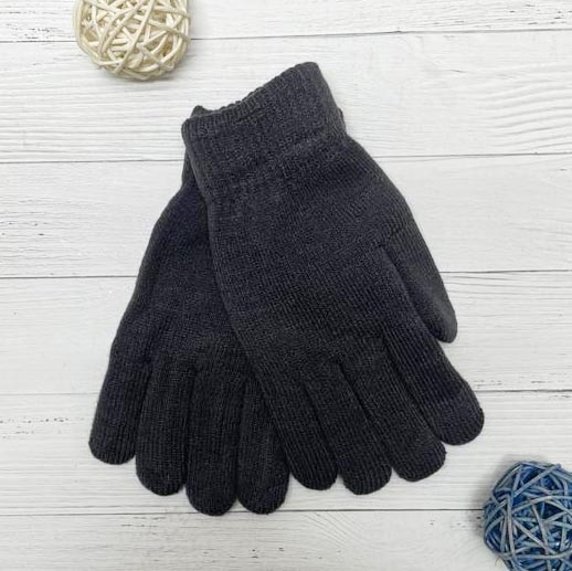 Детские зимние перчатки жемчужно-черные - фото 1 - id-p114067411