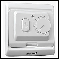 Механический терморегулятор Menred E 71.36 (16А) для теплого электрического пола (с датчиком пола и воздуха)