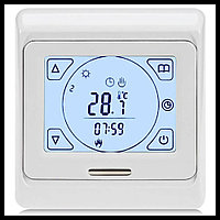 Программируемый сенсорный терморегулятор Menred E 91.716 (16А) для теплого пола (с датчиком воздуха и пола)