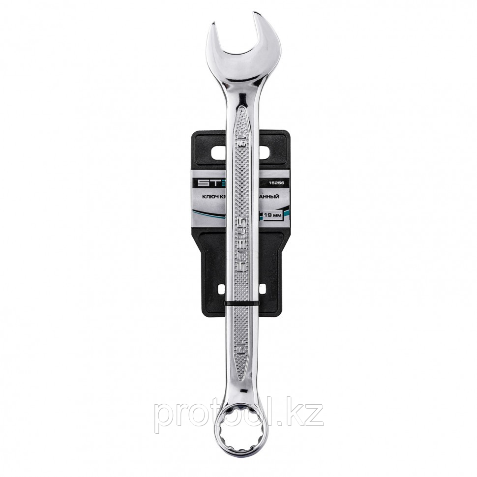 Ключ комбинированный, 19 мм, CrV, антислип// Stels - фото 4 - id-p114070441