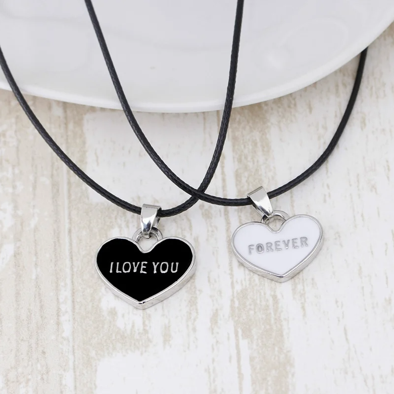 Парные кулоны подвески в виде сердечек для влюбленных I love you forever - фото 4 - id-p114070733