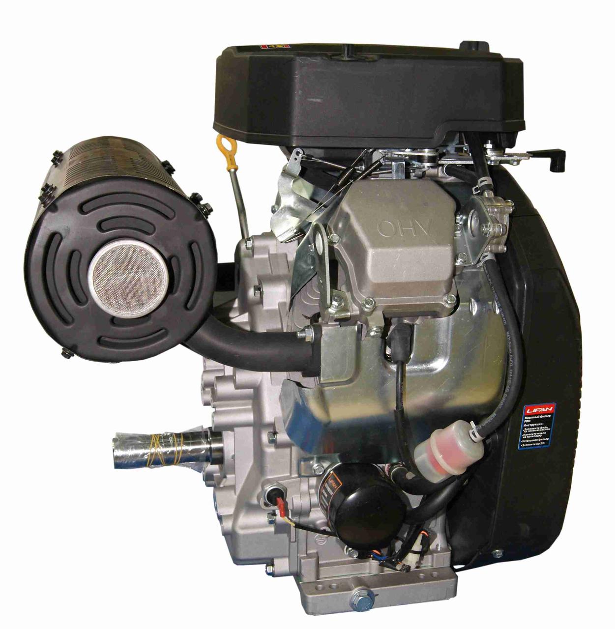 Двигатель LIFAN 2V90F 20A (37 л.с., вал 25мм, эл. стартер, катушка 20А) - фото 8 - id-p114070848