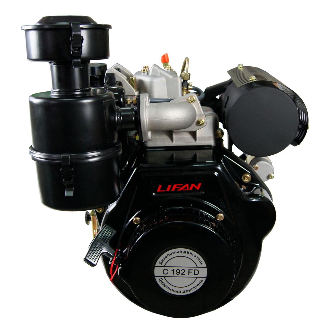 Двигатель дизельный LIFAN C195FD 6A (17 л.с., вал 25мм, эл. стартер, катушка 6А) - фото 5 - id-p114070852