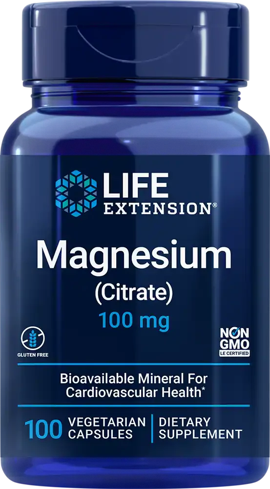 Цитрат Магния, Magnesium Citrate, Life Extension, 100 капсул