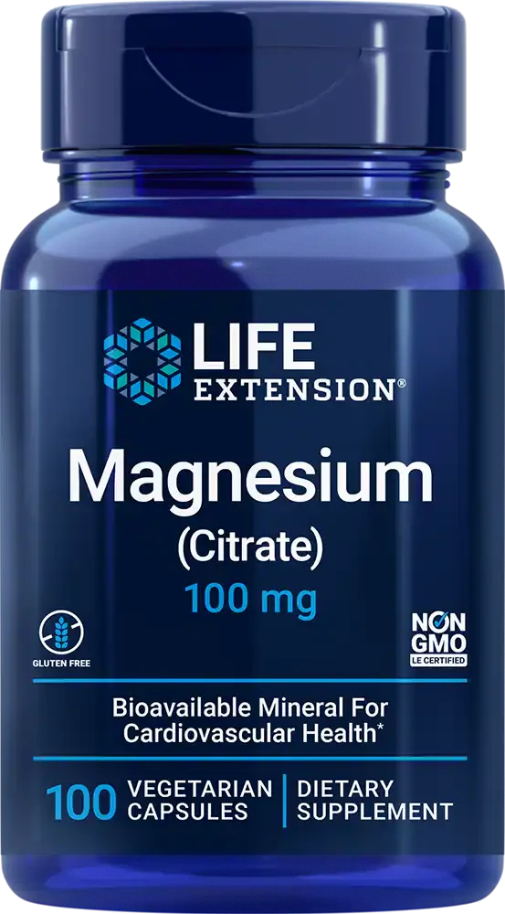 Цитрат Магния, Magnesium Citrate, Life Extension, 100 капсул - фото 1 - id-p114070993