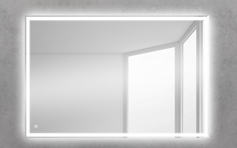 Зеркало BELBAGNO 120x80см со встроенным светильником и сенсорным выключателем, SPC-GRT-1200-800-LED-TCH