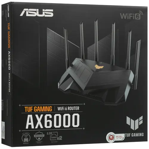 Wi-Fi роутер ASUS TUF Gaming AX6000 (90IG07X0-MO3C00) черный - фото 2 - id-p114070502